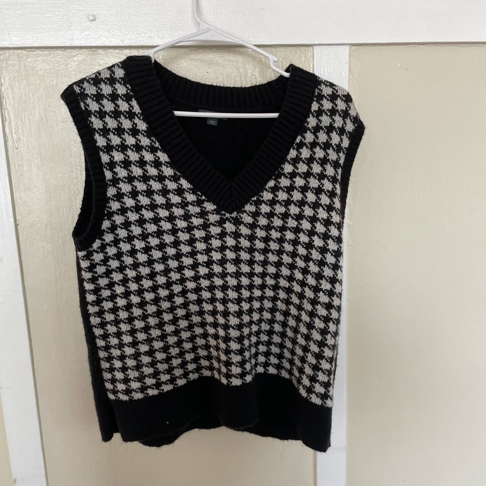Plaid sweater vest